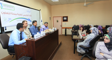 احتفل قسم شئون الطلبة في الكلية الجامعية للعلوم التطبيقية بتوزيع منحة مؤسسة التعاون على 50 من طالبات الكلية المستفيدات من المنحة، وذلك بحضور ومشاركة المهندس تامر اشتيوي مساعد النائب الأكاديمي وممثل الكلية في مشروع منحة التعاون، المهندس فريح النجار ممثل مؤسسة التعاون، المهندس حازم المشهراوي ممثل مؤسسة GIZ، السيد عاهد أبو العطا رئيس قسم شئون الطلبة، بالإضافة إلى الطالبات المحتفى بهن.